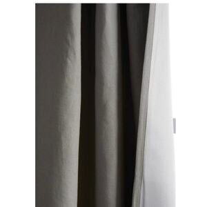 Quince European Linen Room Darkening Curtain 48X108 Storm #10